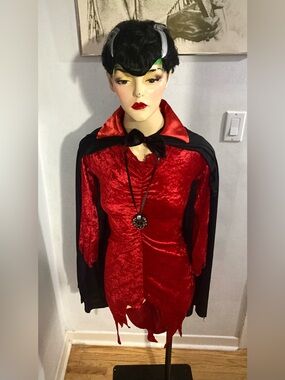 Traditional Vampire / Dracula 9pc Halloween Costume - Youth or petite adult